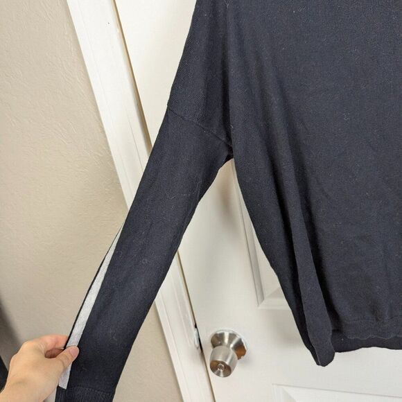 Lisa Todd | Grey/Blue Athletic Cowl Neck Pullover Sweater Sz Small - Picture 6 of 11